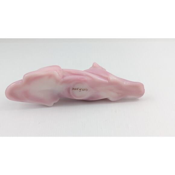 Heisey by Fenton Pink Rosalene Glass Panther Tiger Figurine Limited Edition #364 - Picture 8 of 10